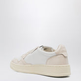 Autry Medalist Leather Low Sneakers White White