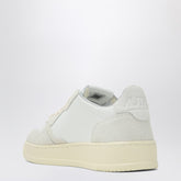 Autry Medalist Low White Leather & Suede Sneakers White