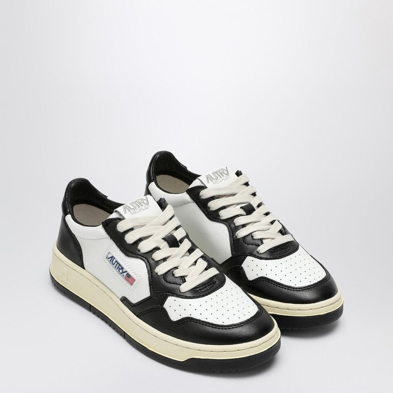 Autry Medalist Leather Low-Top Sneakers White
