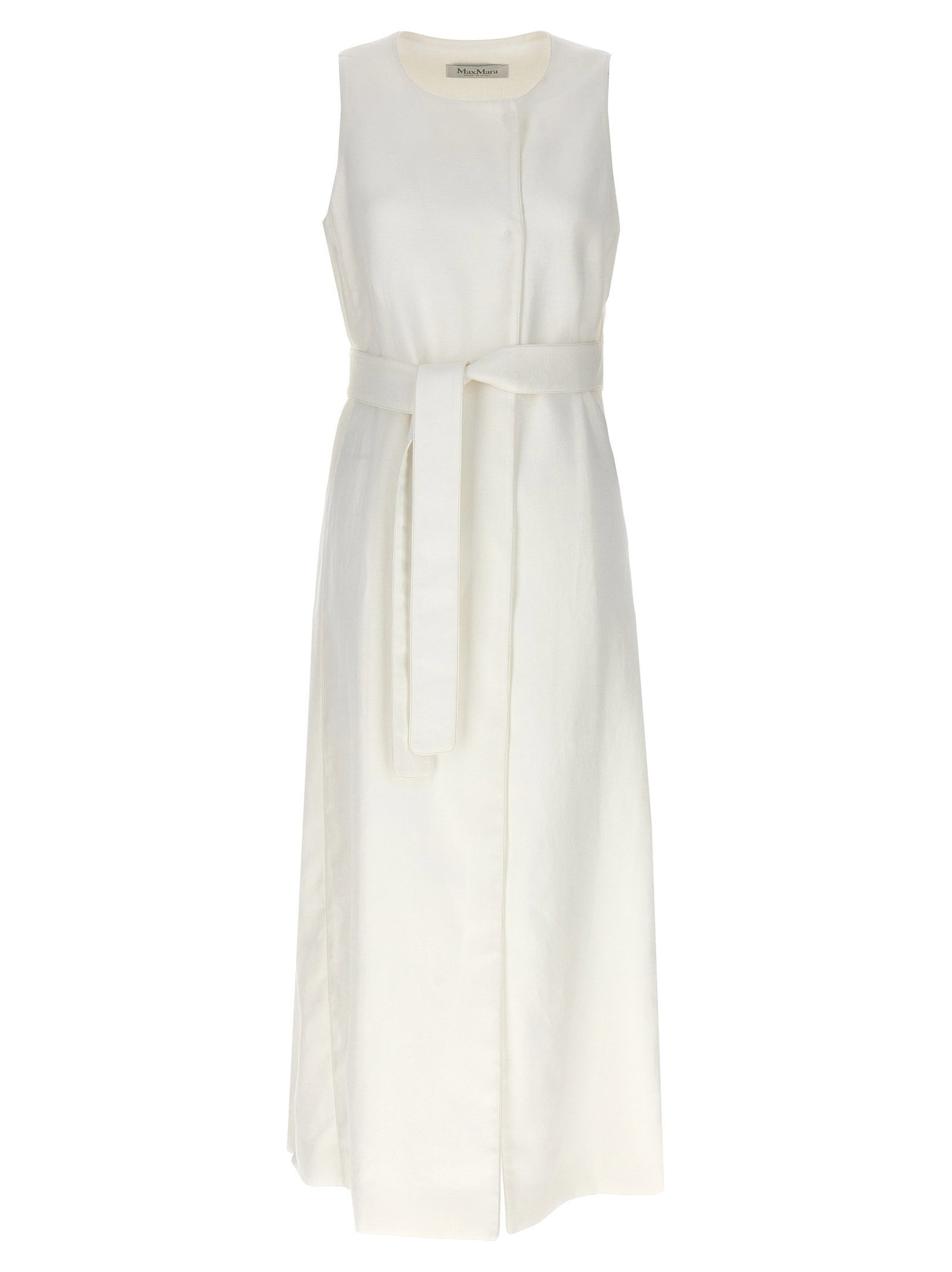 Max Mara Aureo Maxi Waistcoat White