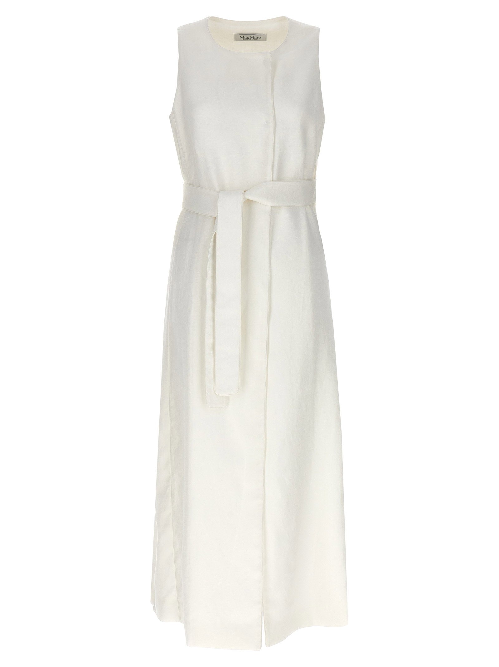 Max Mara Aureo Maxi Waistcoat White