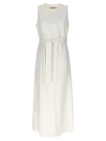 Max Mara Aureo Maxi Waistcoat White