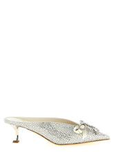 Jimmy Choo Auria Sabots Silver
