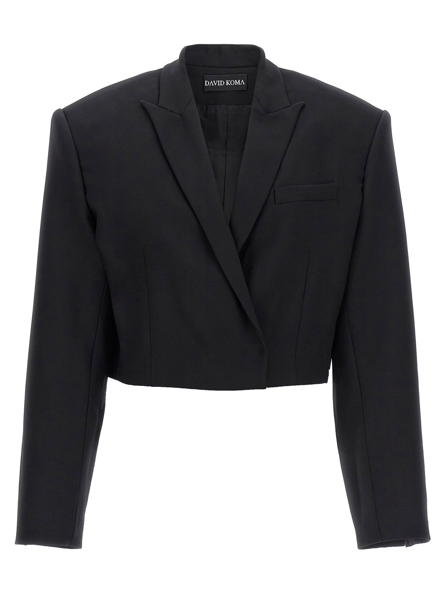 David Koma Cropped Blazer Black