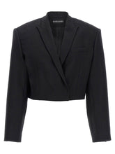 David Koma Cropped Blazer Black