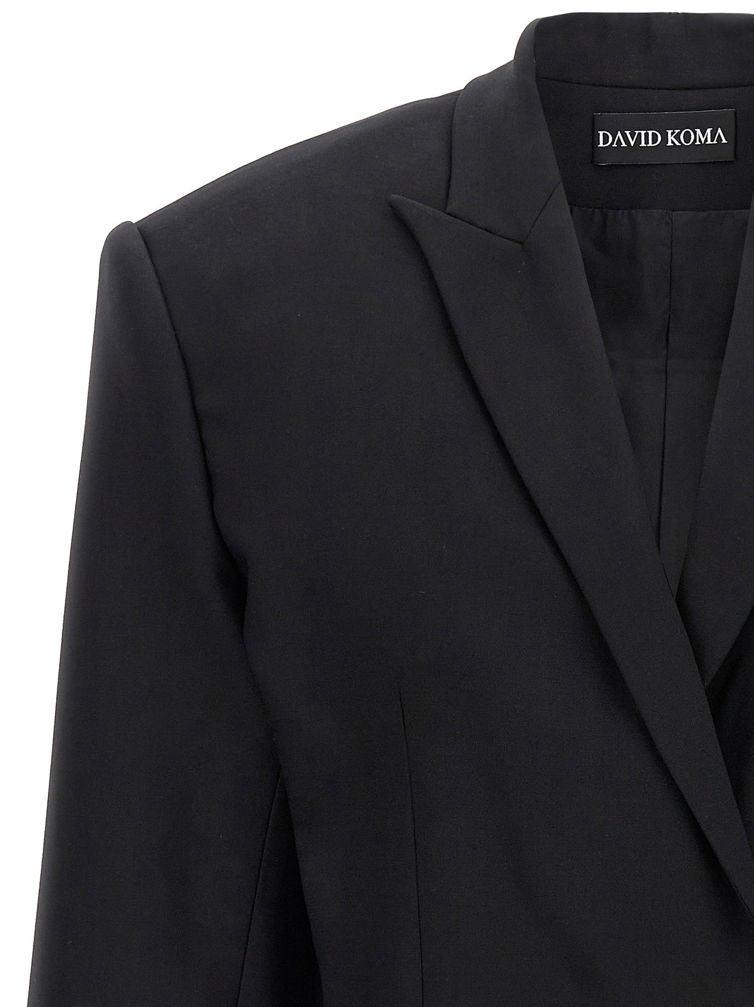 David Koma Cropped Blazer Black