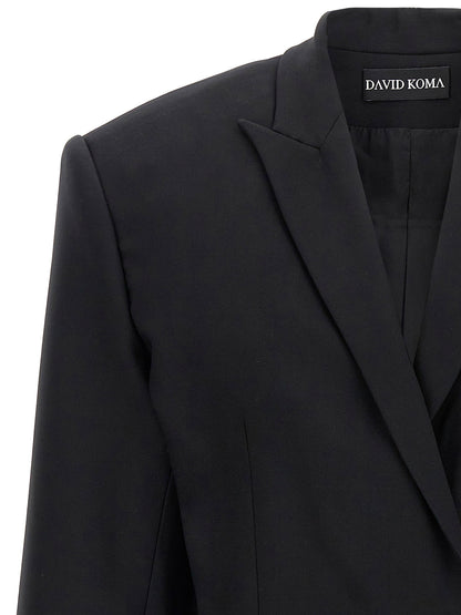 David Koma Cropped Blazer Black