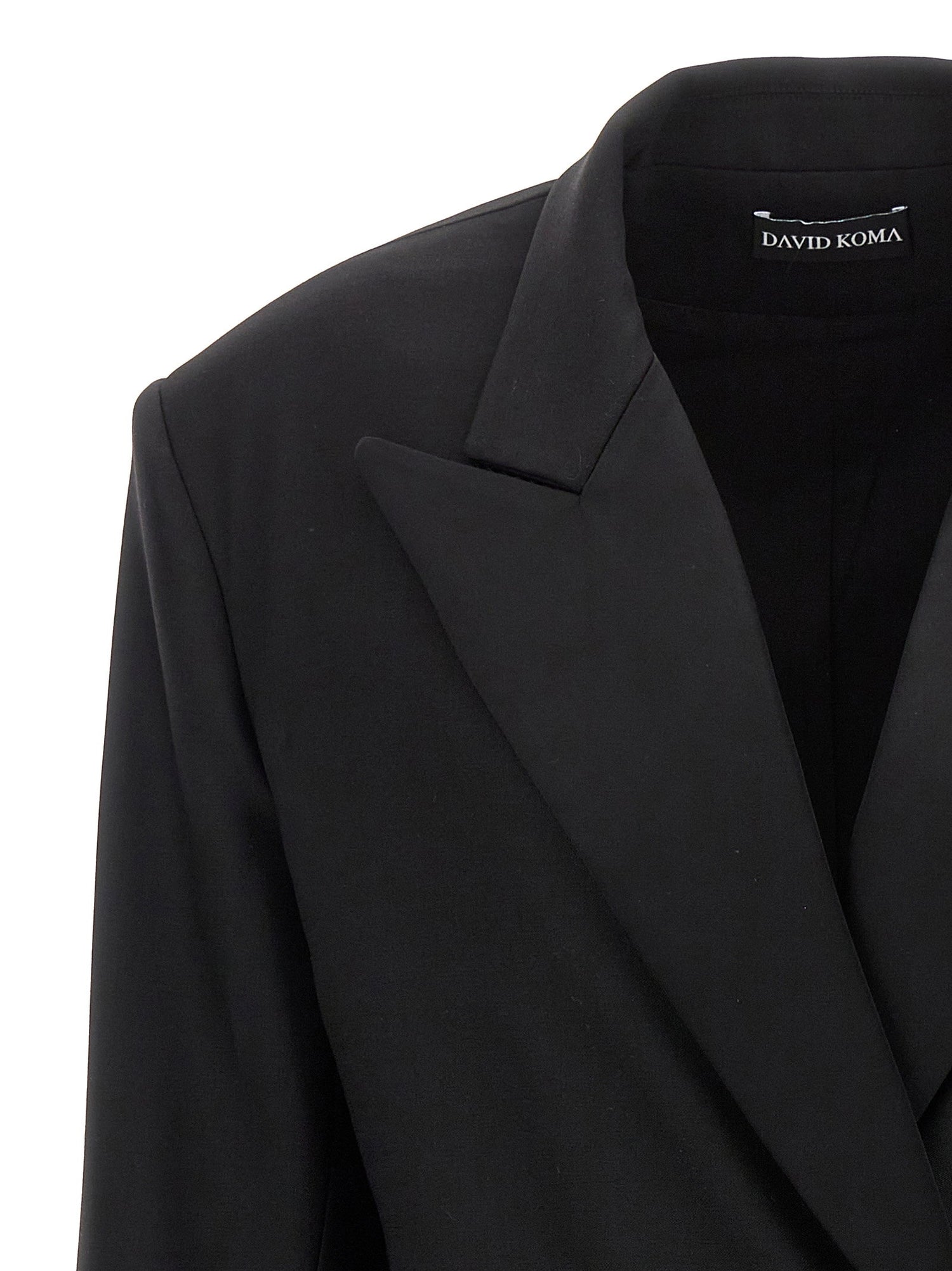 David Koma Tailored Tuxedo Blazer Black