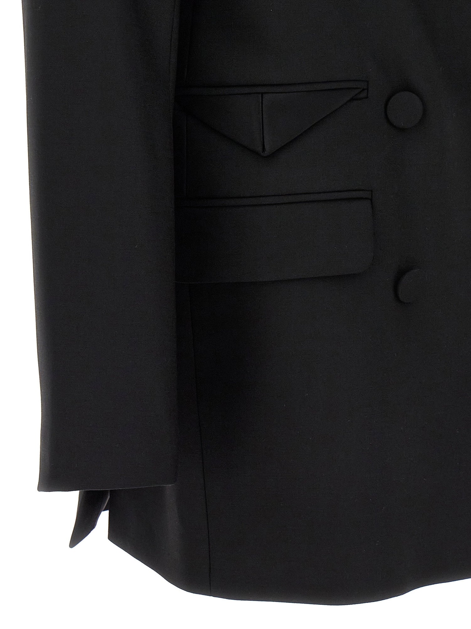 David Koma Tailored Tuxedo Blazer Black