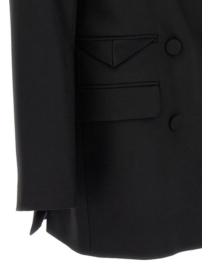 David Koma Tailored Tuxedo Blazer Black