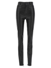 David Koma Napa Leather Leggings Black