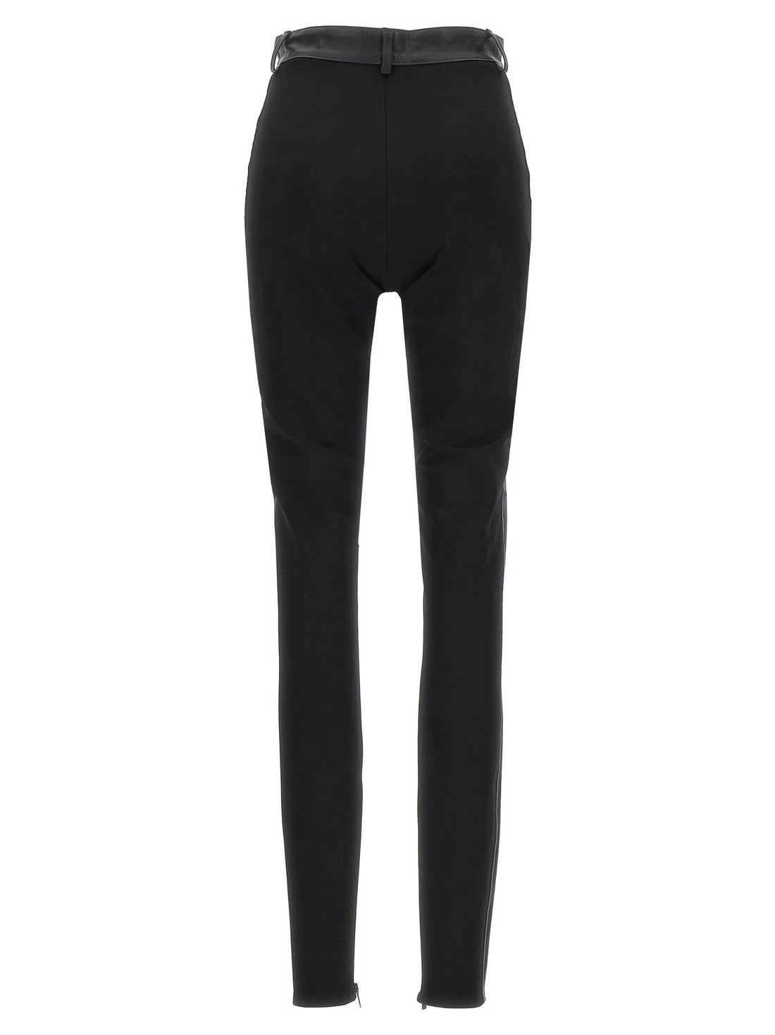 David Koma Napa Leather Leggings Black