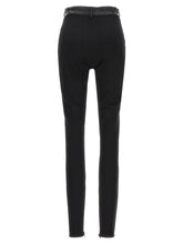 David Koma Napa Leather Leggings Black