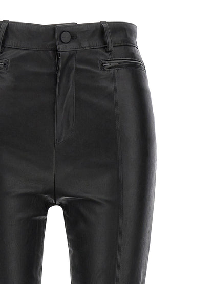 David Koma Napa Leather Leggings Black