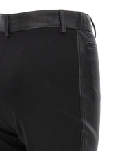 David Koma Napa Leather Leggings Black