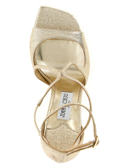 Jimmy Choo Azia Sandals Gold