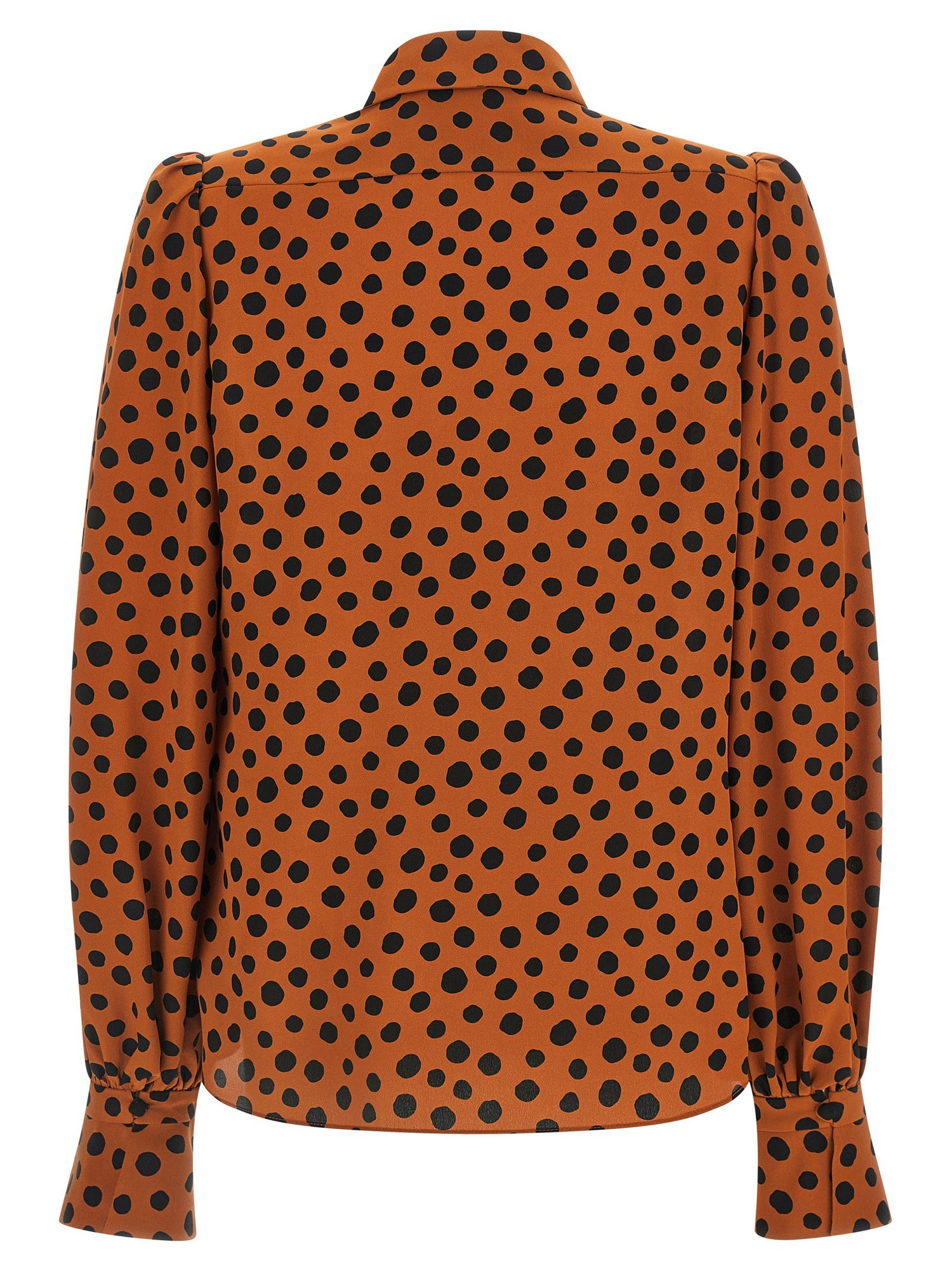 Valentino Garavani Polka Dot Print Shirt Orange