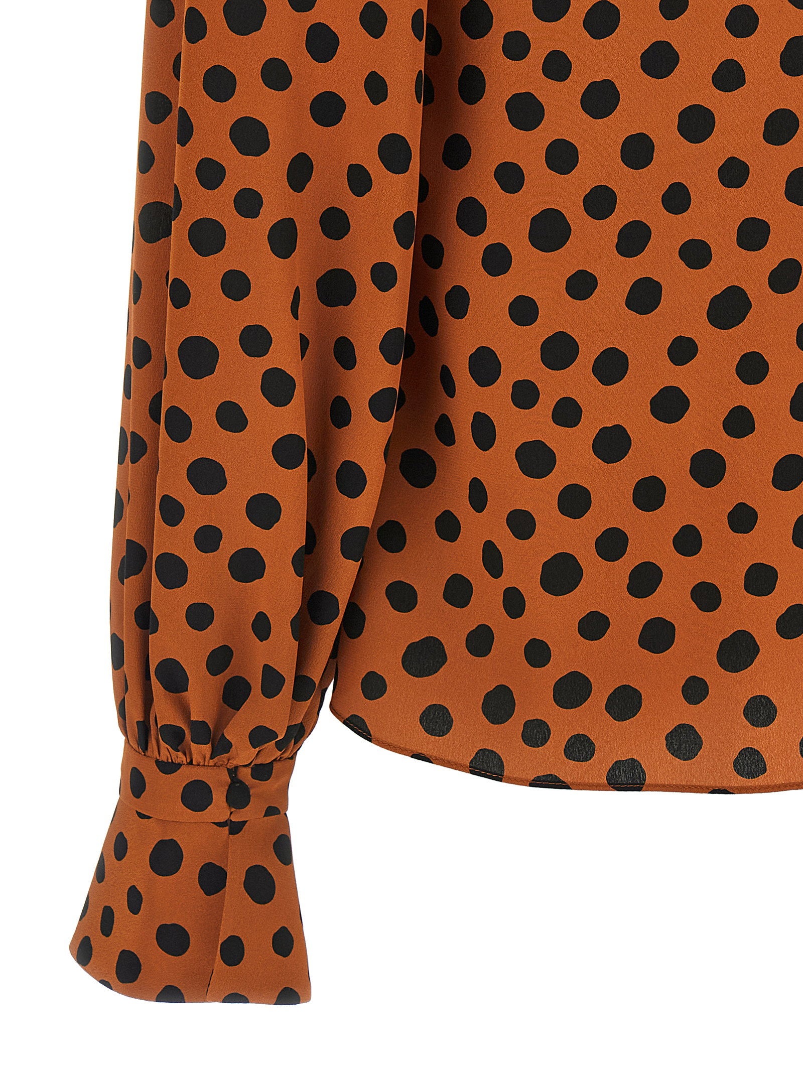 Valentino Garavani Polka Dot Print Shirt Orange