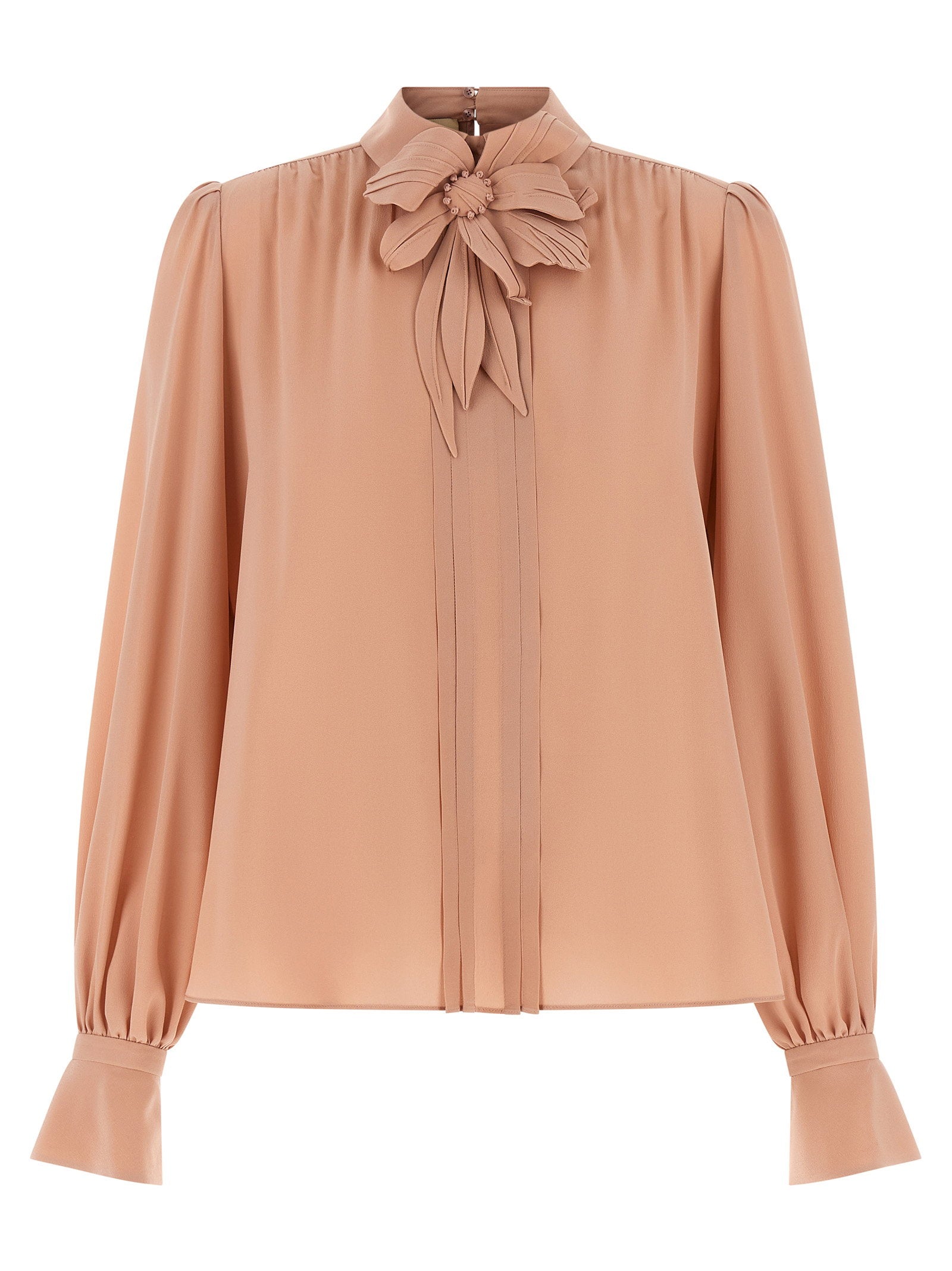 Valentino Garavani Crêpe Top Pink
