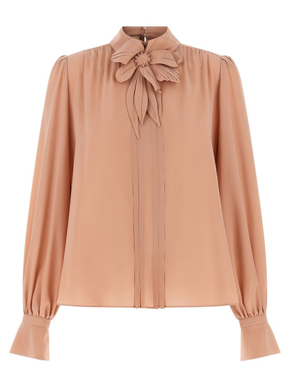 Valentino Garavani Crêpe Top Pink