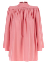 Valentino Garavani Cady Couture Pleated Shirt Pink