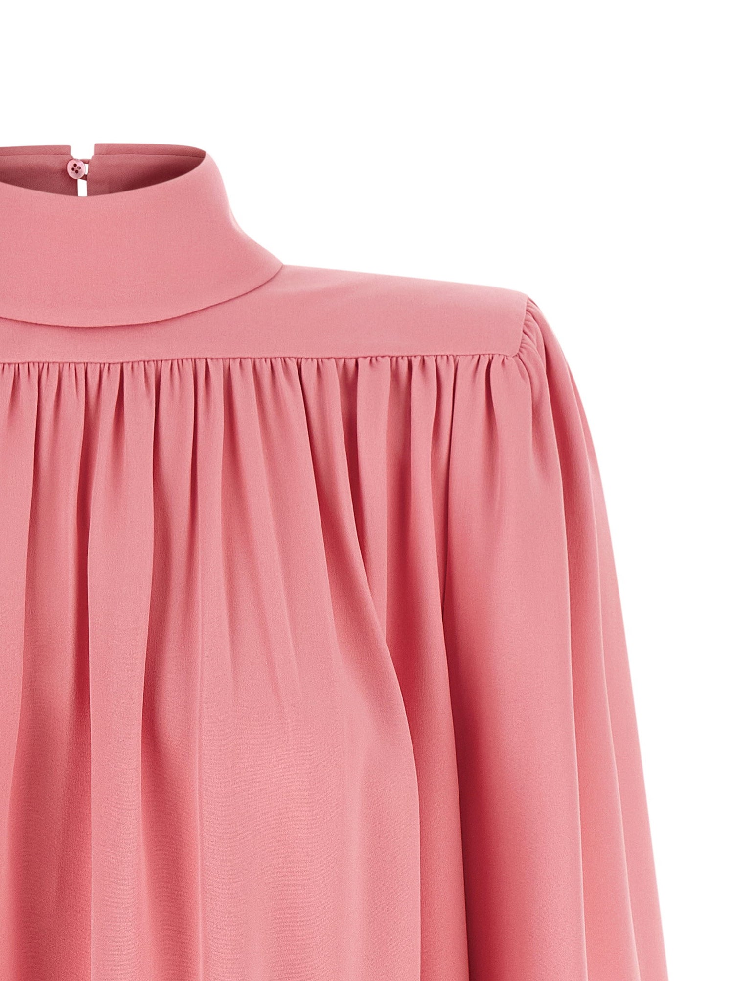 Valentino Garavani Cady Couture Pleated Shirt Pink