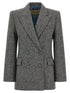 Valentino Garavani Double-breasted Blazer Gray