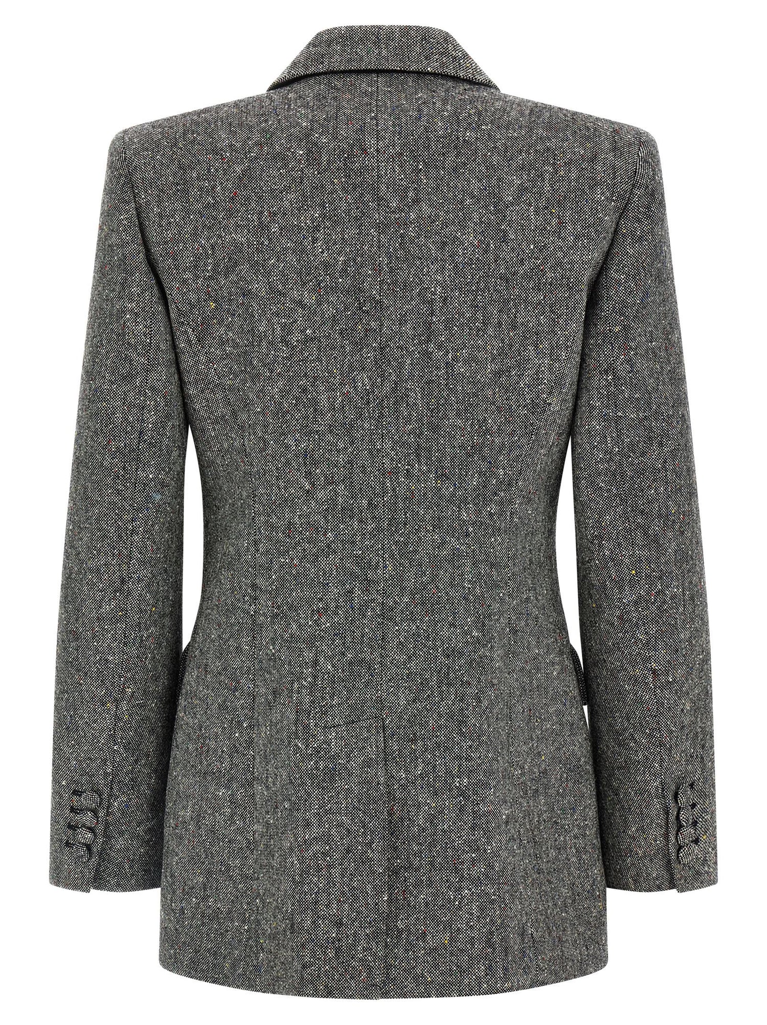 Valentino Garavani Double-breasted Blazer Gray