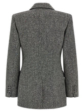Valentino Garavani Double-breasted Blazer Gray