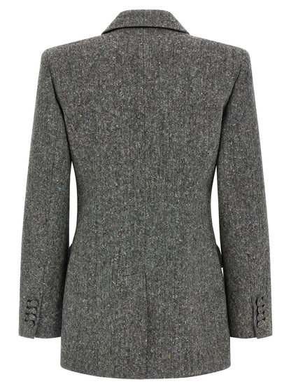 Valentino Garavani Double-breasted Blazer Gray