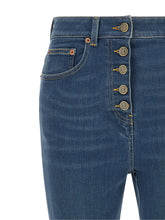 Valentino Garavani Lace Insert Jeans Blue