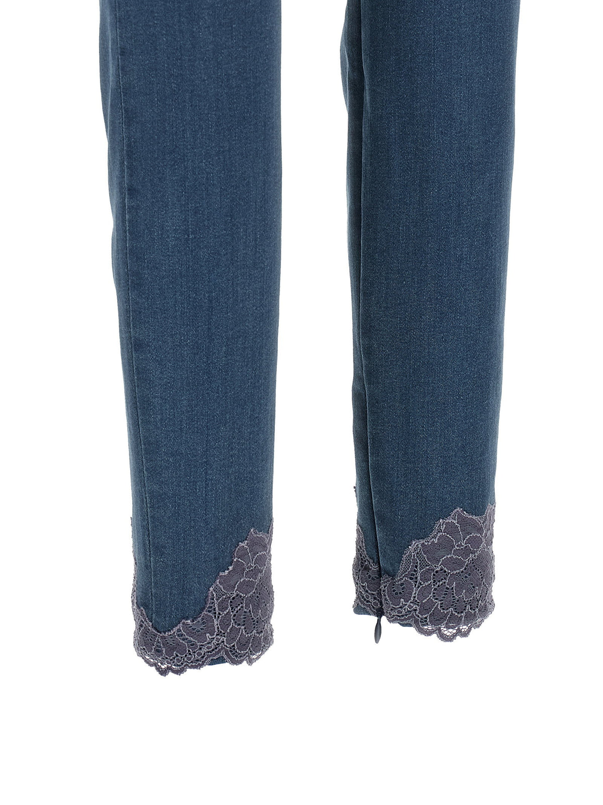 Valentino Garavani Lace Insert Jeans Blue