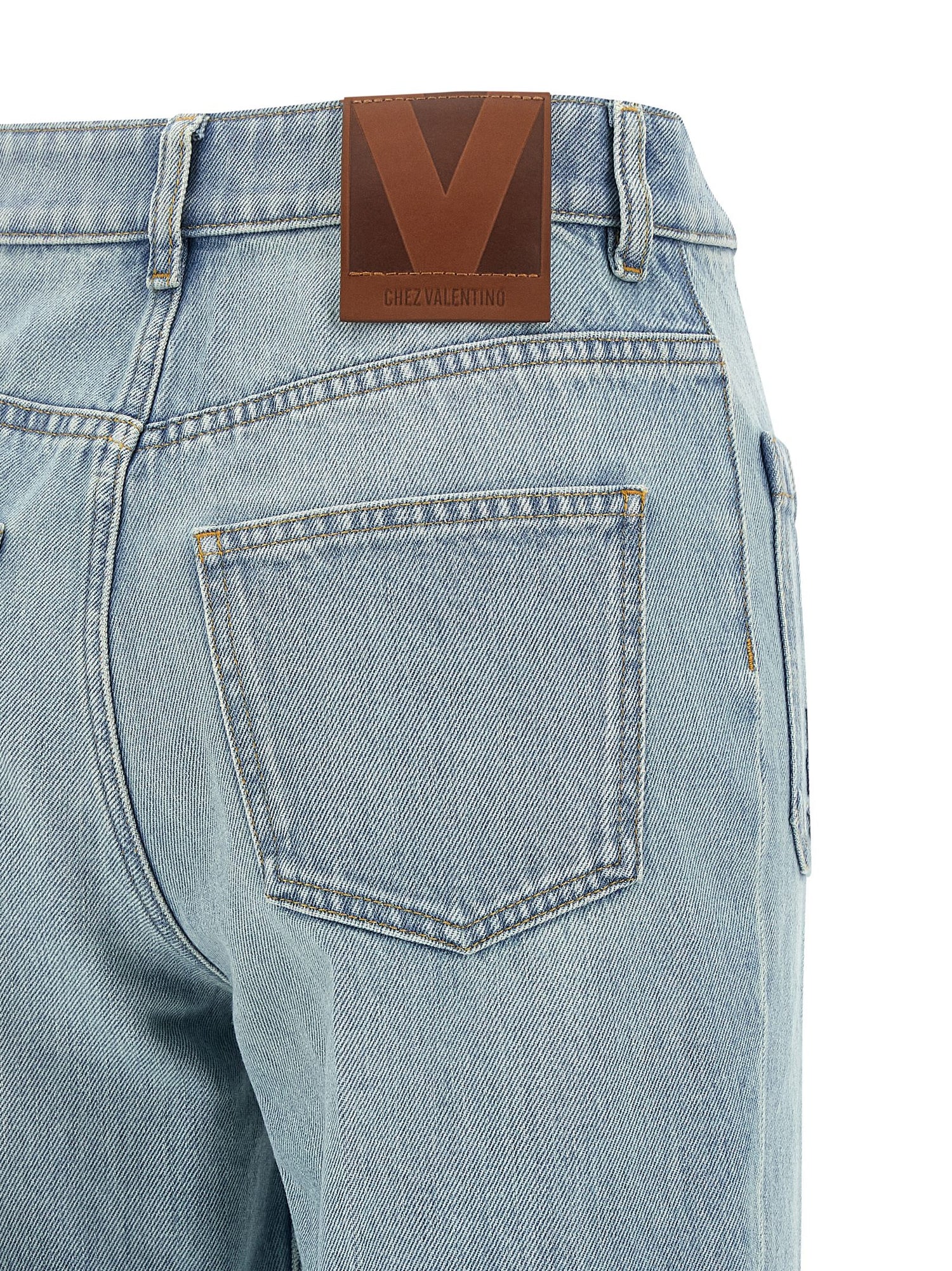 Valentino Garavani High Waist Jeans Light blue