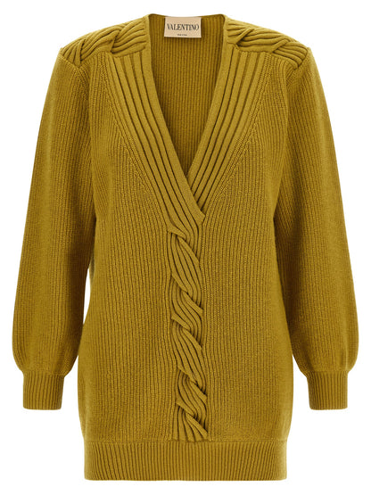 Valentino Garavani Weave Sweater Yellow