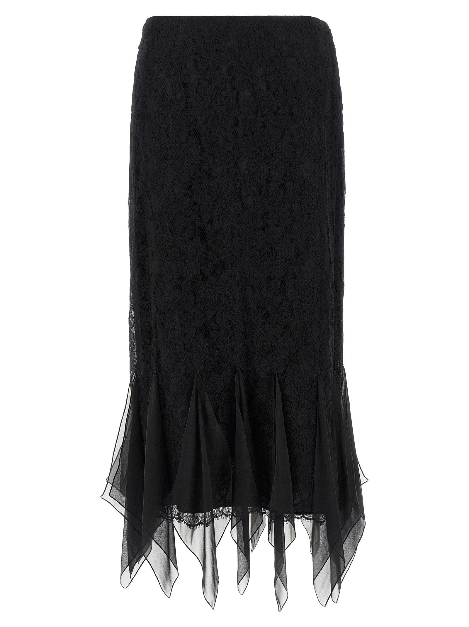 Valentino Garavani Lace Skirt Black