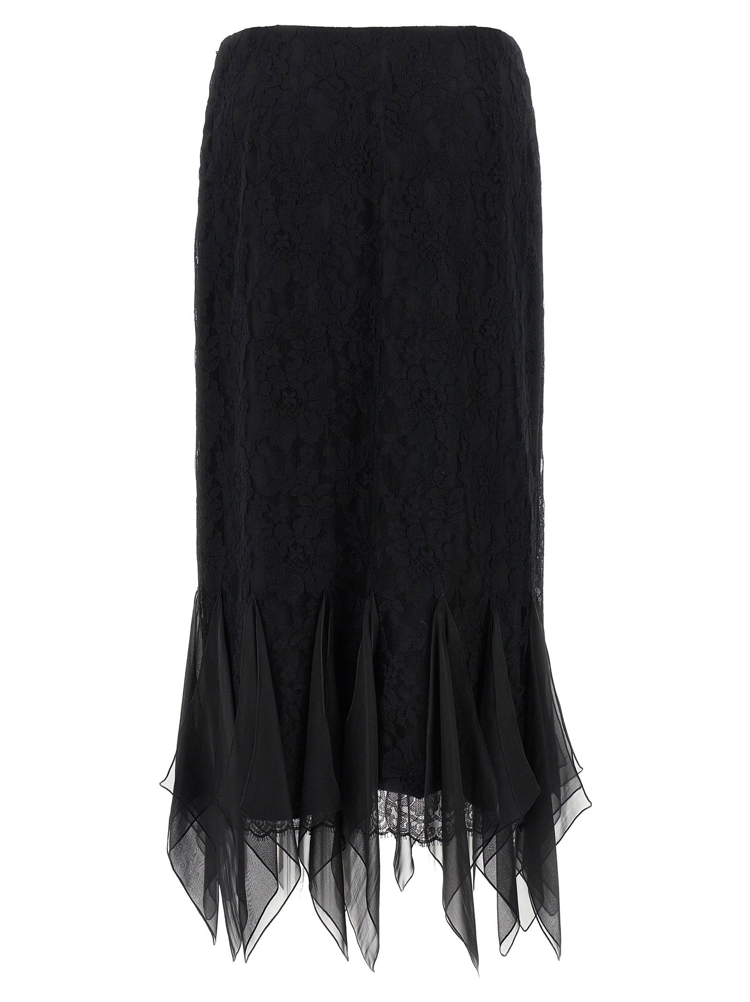 Valentino Garavani Lace Skirt Black