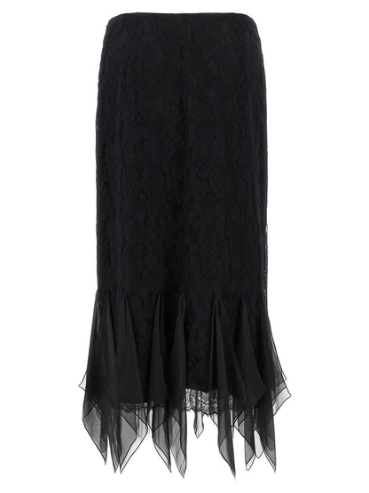 Valentino Garavani Lace Skirt Black