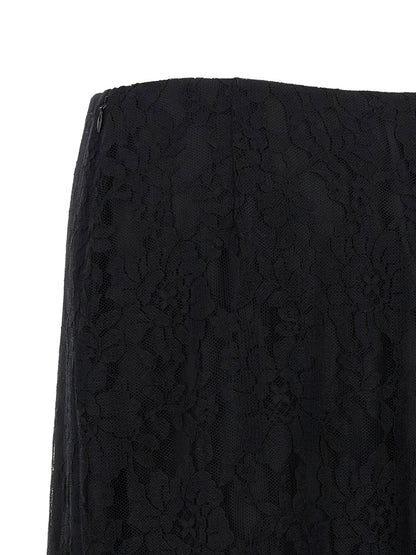 Valentino Garavani Lace Skirt Black