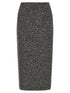 Valentino Garavani Chevron Bouclé Skirt White/black