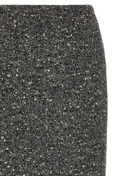 Valentino Garavani Chevron Bouclé Skirt White/black