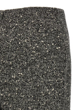 Valentino Garavani Chevron Bouclé Skirt White/black