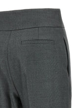 Valentino Garavani Textured Silk Wool Pants Gray