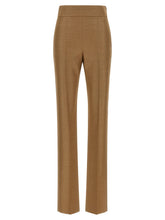 Valentino Garavani Textured Silk Wool Pants Beige