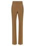 Valentino Garavani Textured Silk Wool Pants Beige