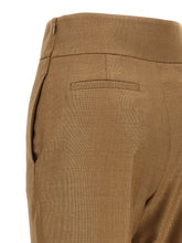 Valentino Garavani Textured Silk Wool Pants Beige