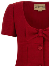 Valentino Garavani Bow Dress Red