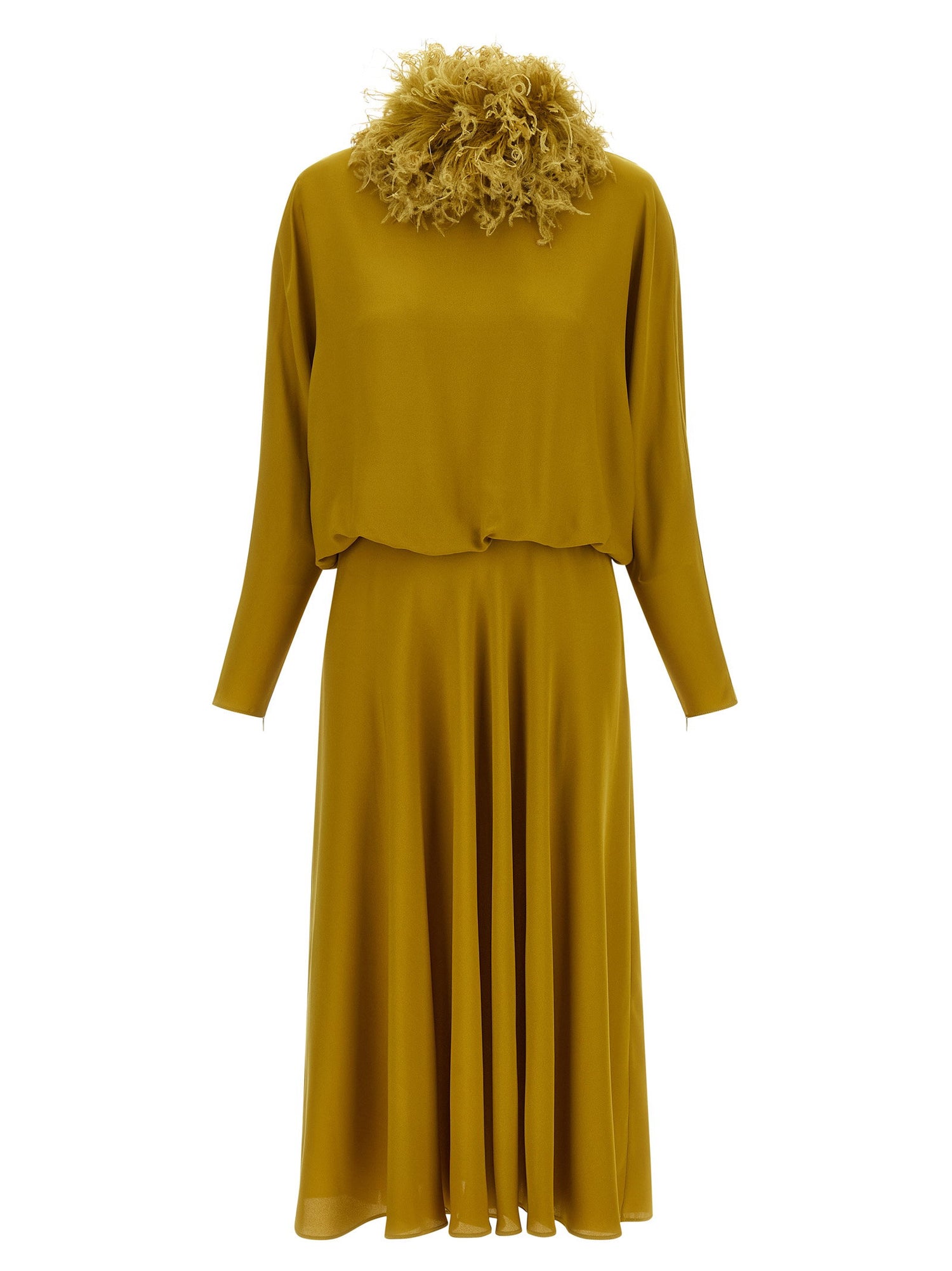 Valentino Garavani Georgette Dress Green