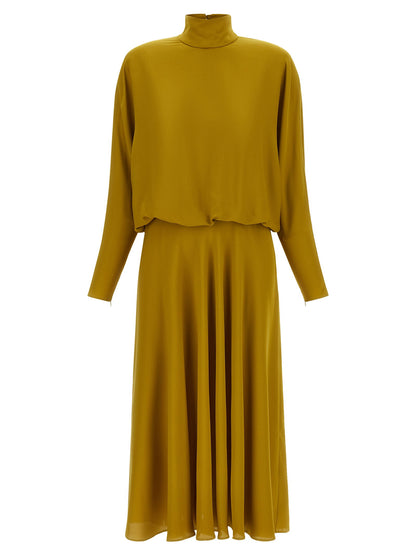 Valentino Garavani Georgette Dress Green
