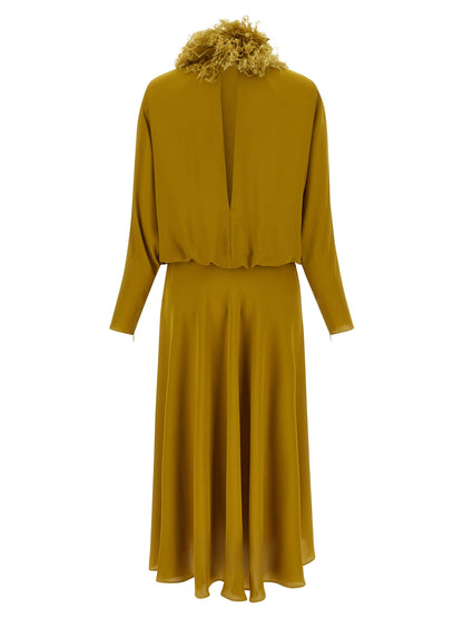 Valentino Garavani Georgette Dress Green