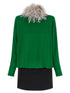 Valentino Garavani Georgette Dress Green